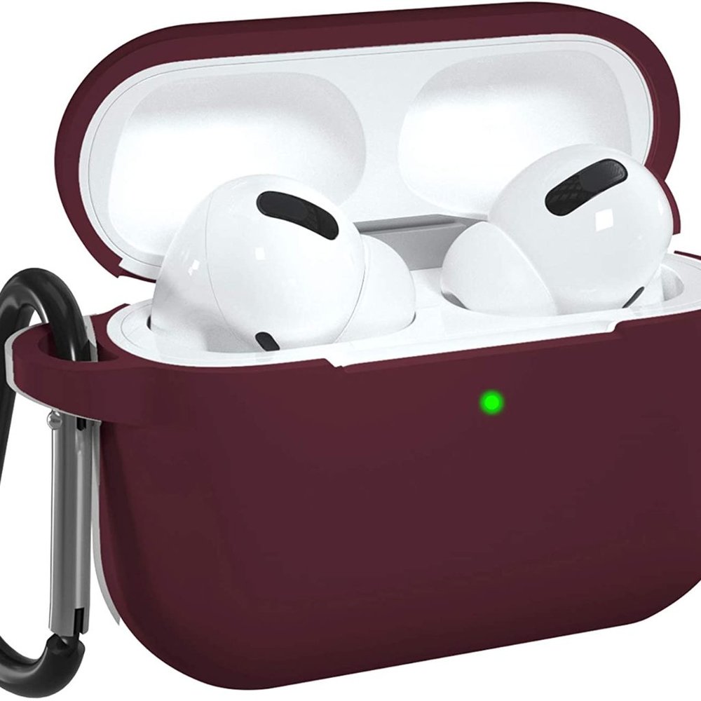 For Apple Airpod Pro Case Cover Burgandy